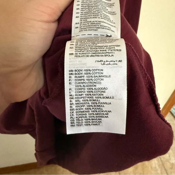 Adidas Maroon Long Sleeve Top - Picture 8 of 8